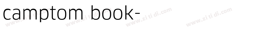 camptom book字体转换